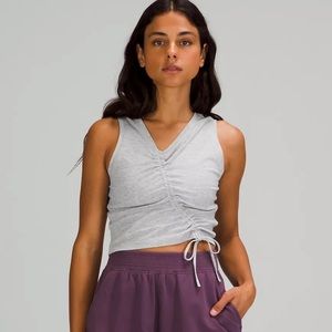 Lululemon LA Asymmetrical Cinched Tank Top (Size 6)